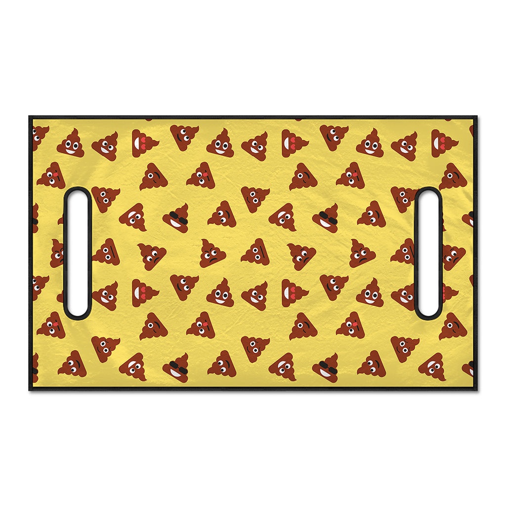 Poop Emoji Pattern Print Golf Cart Seat Cover