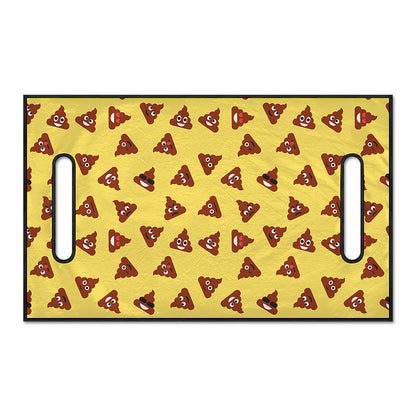 Poop Emoji Pattern Print Golf Cart Seat Cover