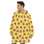Poop Emoji Pattern Print Hoodie Blanket