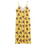 Poop Emoji Pattern Print Jersey Midi Cami Dress