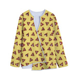 Poop Emoji Pattern Print Long Sleeve Short Coat