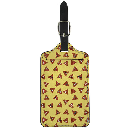 Poop Emoji Pattern Print Luggage Tag