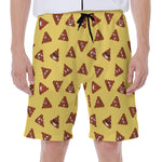 Poop Emoji Pattern Print Men's Beach Shorts