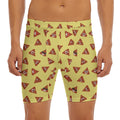 Poop Emoji Pattern Print Men's Long Boxer Briefs
