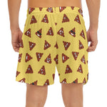 Poop Emoji Pattern Print Men's Split Running Shorts