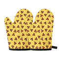 Poop Emoji Pattern Print Oven Mitts