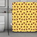 Poop Emoji Pattern Print Polyester Shower Curtain