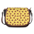 Poop Emoji Pattern Print Saddle Bag