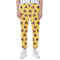 Poop Emoji Pattern Print Joggers