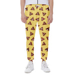Poop Emoji Pattern Print Scuba Joggers