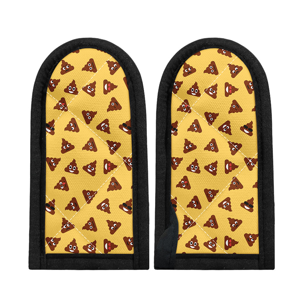 Poop Emoji Pattern Print Skillet Handle Cover