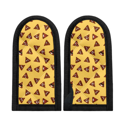 Poop Emoji Pattern Print Skillet Handle Cover