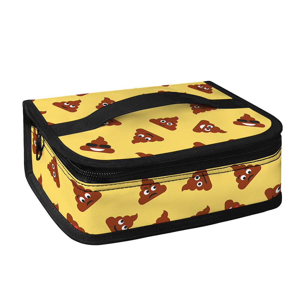 Poop Emoji Pattern Print Small Lunch Bag