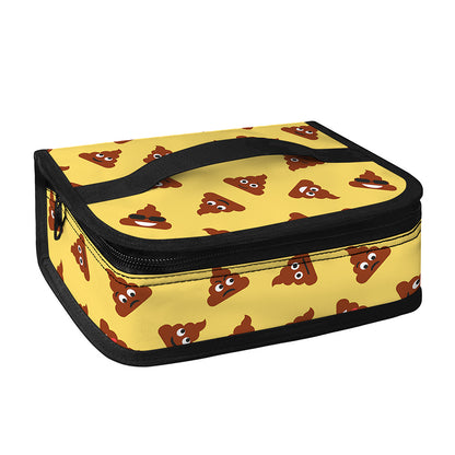 Poop Emoji Pattern Print Small Lunch Bag