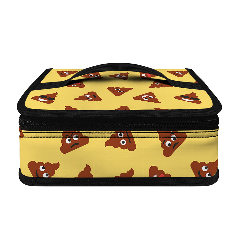 Poop Emoji Pattern Print Small Lunch Bag