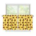 Poop Emoji Pattern Print Tier Curtains