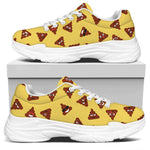 Poop Emoji Pattern Print White Chunky Shoes