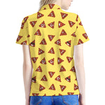 Poop Emoji Pattern Print Women's Polo Shirt