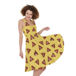 Poop Emoji Pattern Print Women's Sleeveless Dress