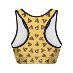 Poop Emoji Pattern Print Women's Sports Bra