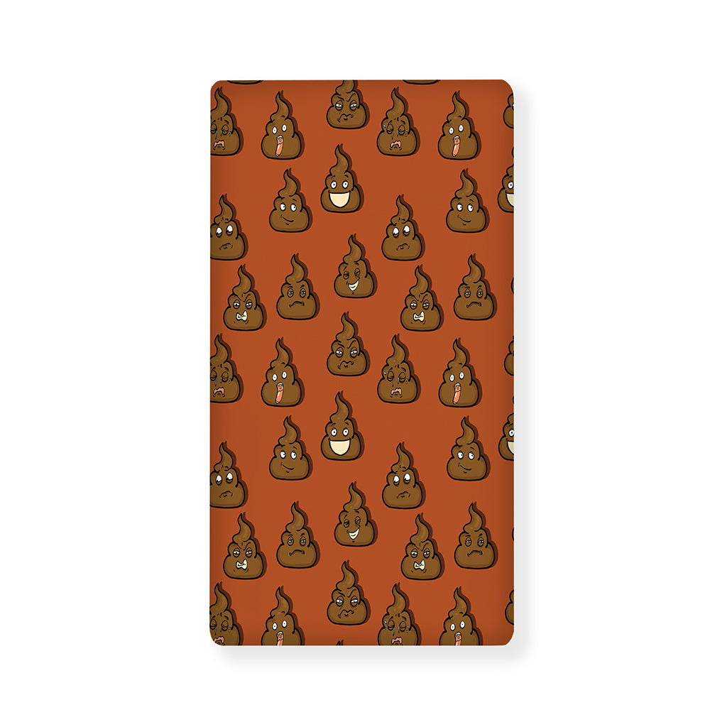 Poop Emoticons Pattern Print Baby Crib Sheet