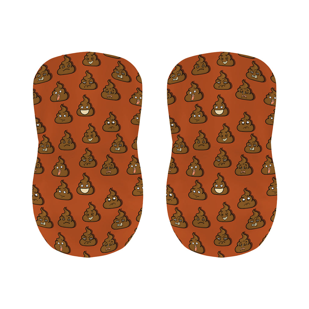 Poop Emoticons Pattern Print Bar Stool Covers