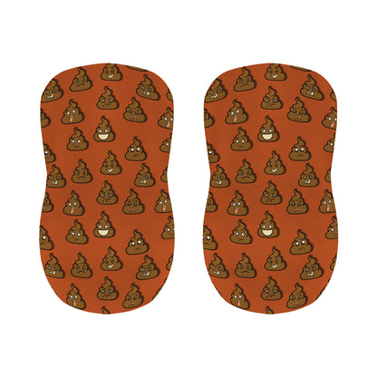 Poop Emoticons Pattern Print Bar Stool Covers
