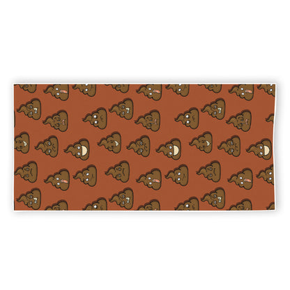 Poop Emoticons Pattern Print Beach Towel
