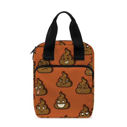 Poop Emoticons Pattern Print Bible Tote Bag