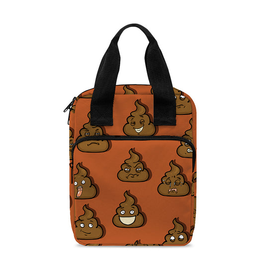 Poop Emoticons Pattern Print Bible Tote Bag