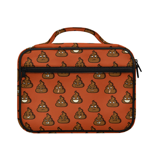 Poop Emoticons Pattern Print Briefcase Bible Bag