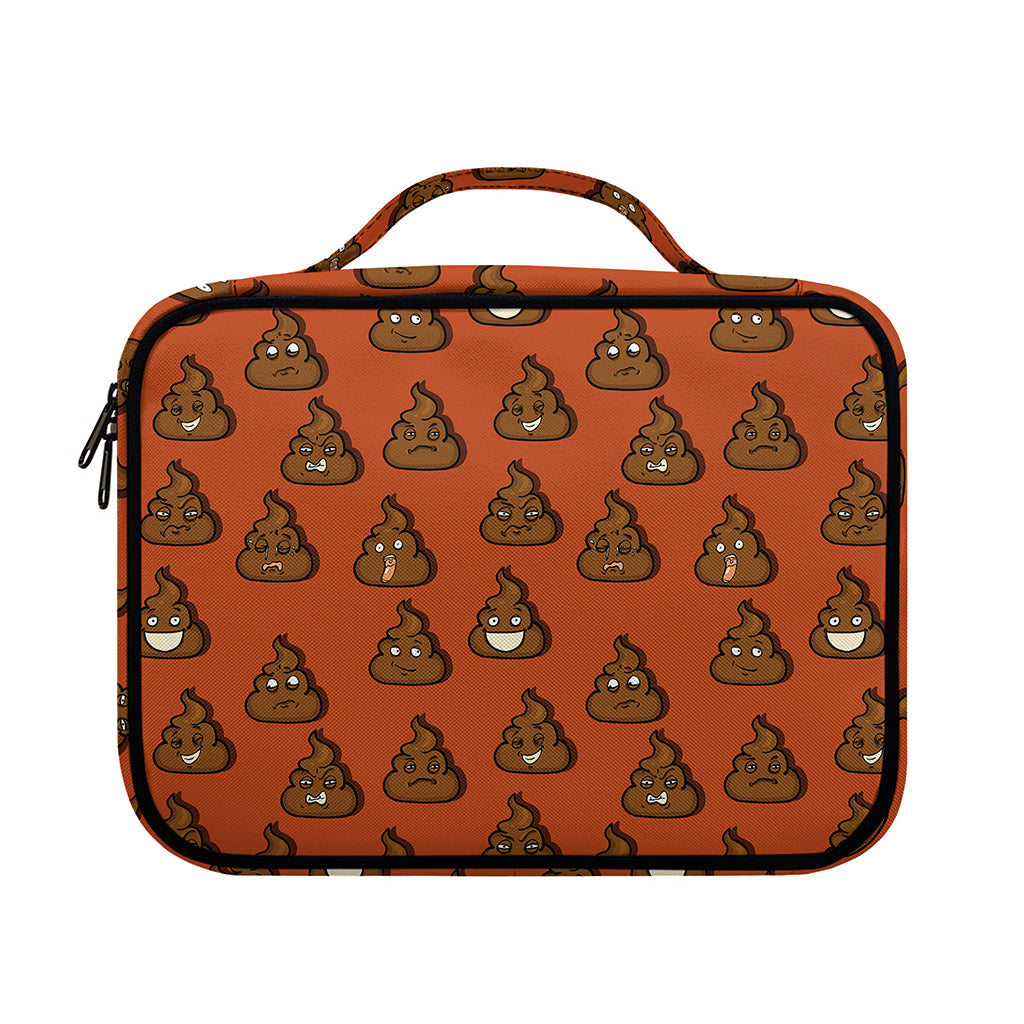 Poop Emoticons Pattern Print Briefcase Bible Bag