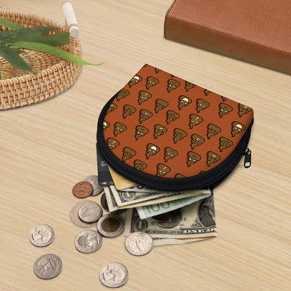 Poop Emoticons Pattern Print Coin Purse