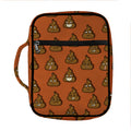 Poop Emoticons Pattern Print Front Pocket Bible Bag