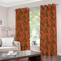 Poop Emoticons Pattern Print Grommet Curtains