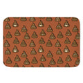 Poop Emoticons Pattern Print Indoor Door Mat