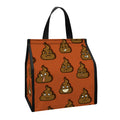 Poop Emoticons Pattern Print Insulated Lunch Tote