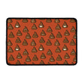 Poop Emoticons Pattern Print Kitchen Mat