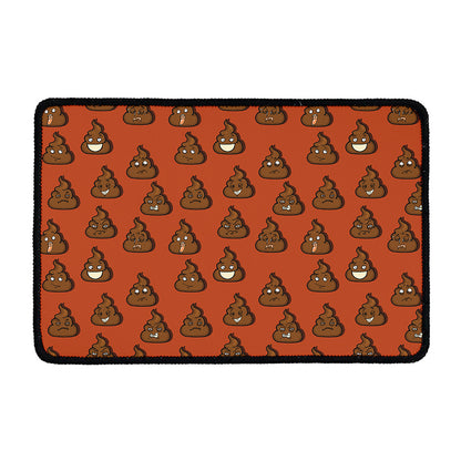 Poop Emoticons Pattern Print Kitchen Mat