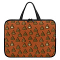 Poop Emoticons Pattern Print Laptop Sleeve With Handle