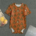Poop Emoticons Pattern Print Men's Bodysuit