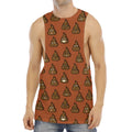 Poop Emoticons Pattern Print Men's Muscle Tank Top
