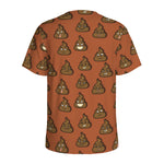 Poop Emoticons Pattern Print Men's Sports T-Shirt