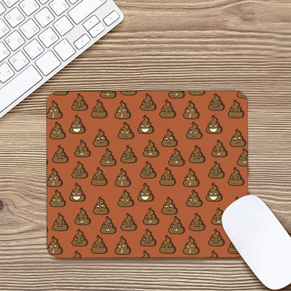 Poop Emoticons Pattern Print Mouse Pad