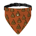 Poop Emoticons Pattern Print Over The Collar Dog Bandana