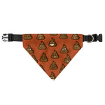 Poop Emoticons Pattern Print Over The Collar Dog Bandana