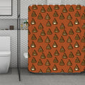 Poop Emoticons Pattern Print Polyester Shower Curtain