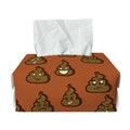 Poop Emoticons Pattern Print Rectangle Tissue Box Cover