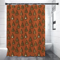 Poop Emoticons Pattern Print Shower Curtain