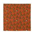 Poop Emoticons Pattern Print Silk Bandana